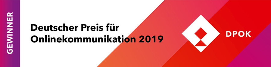 Deutscher Preis für Onlinekommunikation 2019